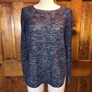 J. Crew Cotton Linen Sweater Small Navy